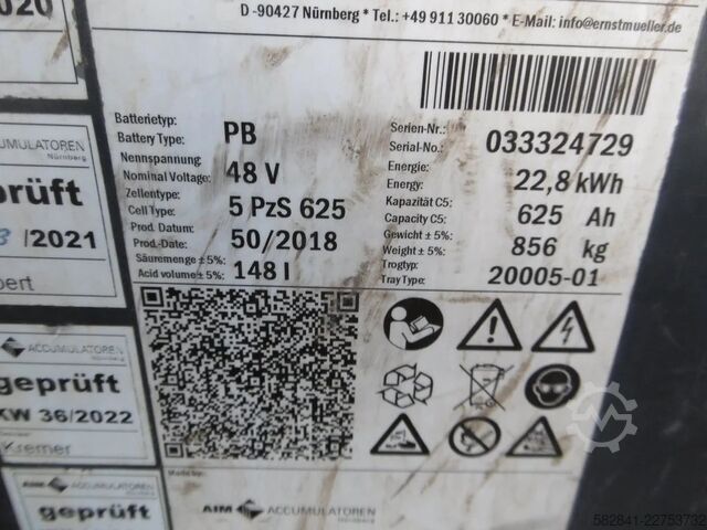 Elektro-Gabelstapler 3-Rad LINDE E 16 - 02 / 386