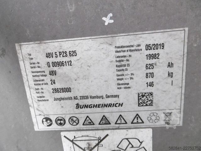 Electric 3-wheel forklift JUNGHEINRICH EFG 216K GE115-310ZZ