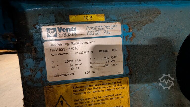 Stationäre Absauganlage Venti Oelde 