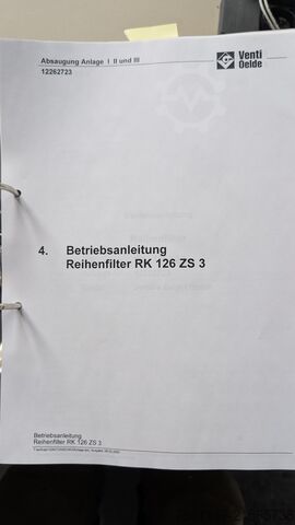 Stationäre Absauganlage Venti Oelde RK 126 ZS 3