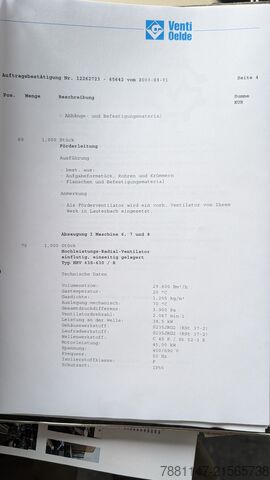 Stationäre Absauganlage Venti Oelde RK 126 ZS 3