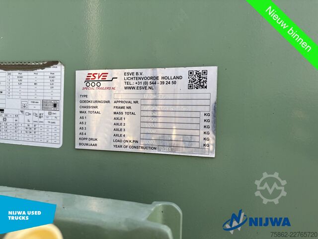 Standard-SZM Volvo FH 460 6x4 i.c.m. ESVE oplegger met Palfinger E...