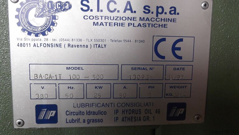 SICA MUFFENAUTOMAT  .1.T. 100-500 SICA .1.T. 100-500