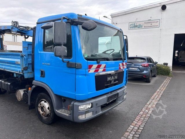 Kipper LKW MAN TGL  12.180  Meiller 2SK Ladekran HIAP 077