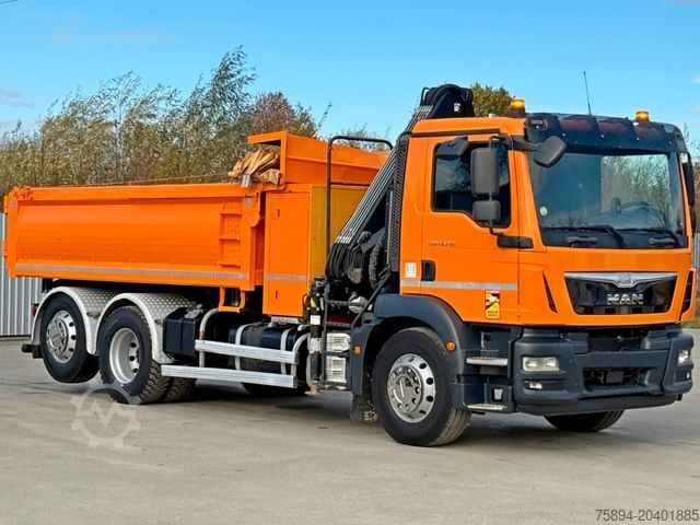 Tipper truck MAN TGM 26.290* KIPPER 4,60m*HIAB 111 B-3 HIDUO/FUNK