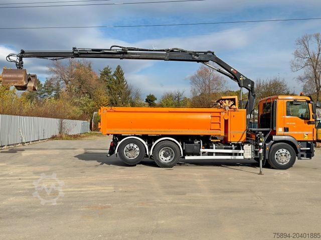 Tipper truck MAN TGM 26.290* KIPPER 4,60m*HIAB 111 B-3 HIDUO/FUNK