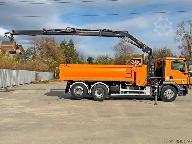 Truck mounted crane MAN TGM 26.290* KIPPER 4,60m*HIAB 111 B-3 HIDUO/FUNK