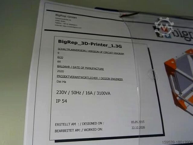 3D Printer BigRep ONE