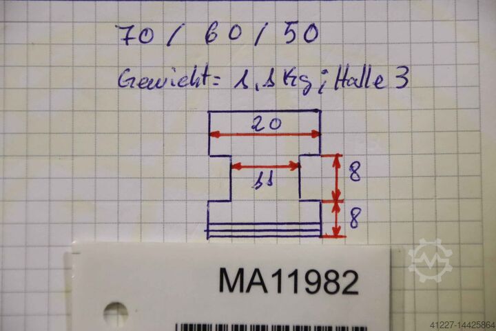 Interchangeable jaws unbekannt Breite 20 mm