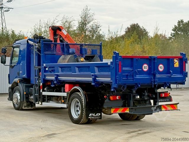 Truck mounted crane VOLVO FL280 KIPPER 4,35m *  PALFINGER PK 10000 + FUNK