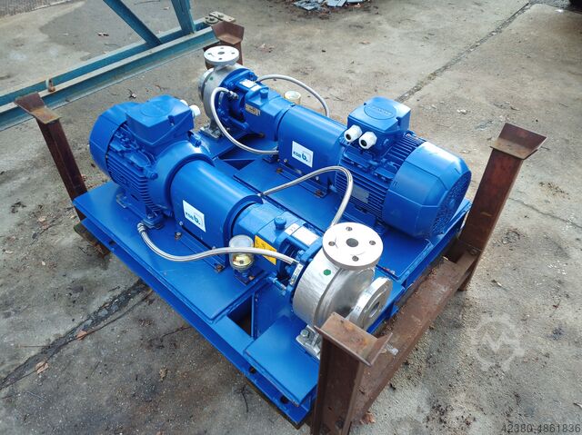 Chemienormpumpe Edelstahl Kreiselpumpe KSB 5,5 kW 6,9m³/h 33 Meter MCPK 40-25-160