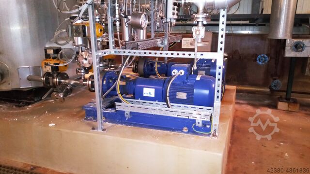 Chemienormpumpe Edelstahl Kreiselpumpe KSB 5,5 kW 6,9m³/h 33 Meter MCPK 40-25-160