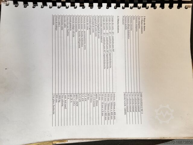 Band saw BEHRINGER HBP430