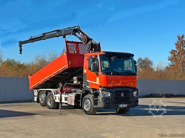 Autokran RENAULT C430 * HIAB 144 BS - 3 HIDUO+ FUNK/ 6x2