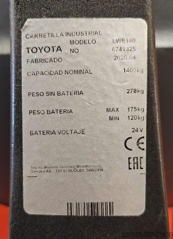 Pallet truck BT LWE 140