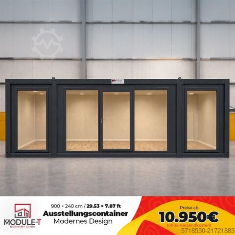 Open-plan office 9 × 2.4 m insulated 30 feet Module T Germany GmbH Ausstellungscontainer 30 Fuß kaufen NEU