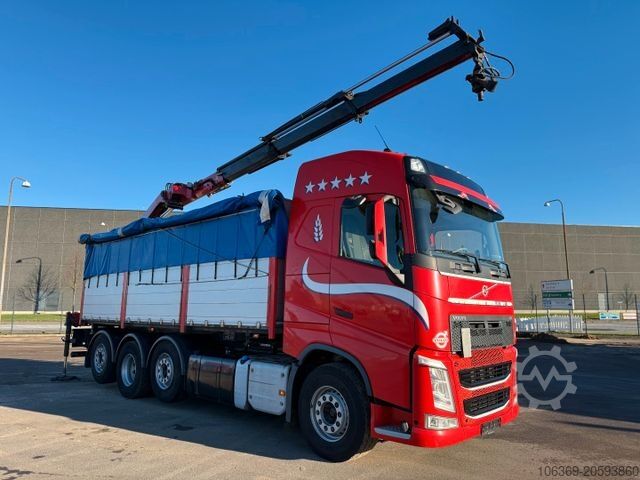Truck mounted crane VOLVO FH 500 8x2*6 Tipper / Kran / Crane / HMF 2120