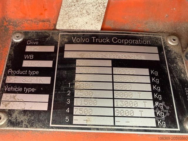 Truck mounted crane VOLVO FH 500 8x2*6 Tipper / Kran / Crane / HMF 2120
