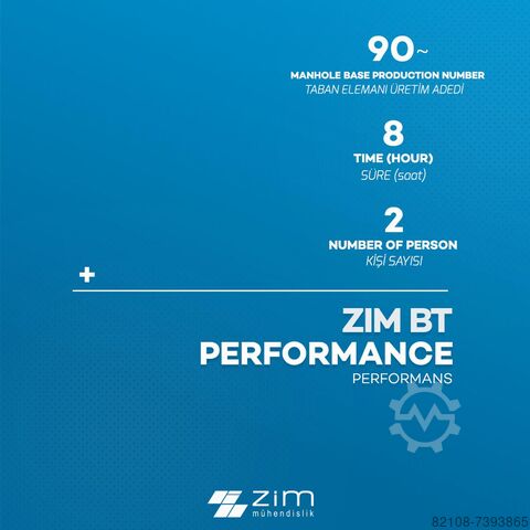 Concrete Pipe Machine ZİM Mühendislik BT AUTOMATIC MANHOLE BASE MACHINE
