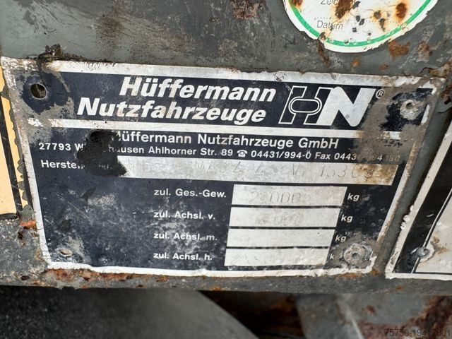 Roll off trailer HÜFFERMANN HMA 24.24 3- Achs- Blattfederung