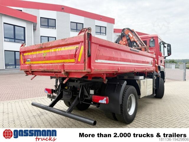 Kipper LKW MAN TGS 18.400 4x4 BB, Navi, Kran Atlas 120.2E-A3L,