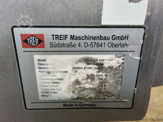 Automatic slicer / slicing machine Treif Divider 440