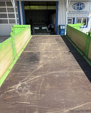 Swap body with flatbed Krone Baustoff 7,45 Multilockrahmen Türen