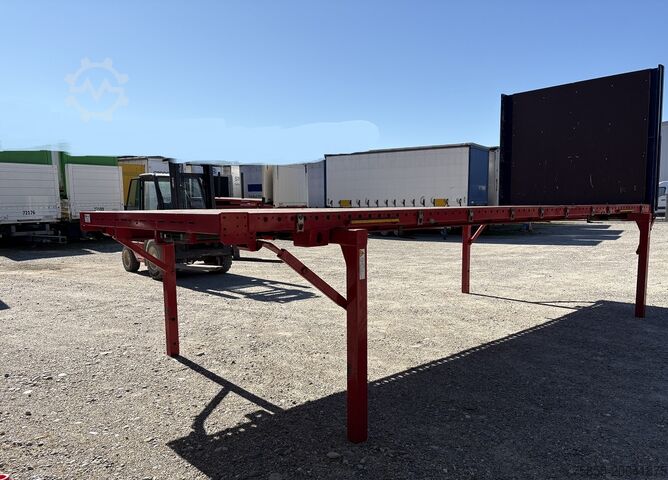 Swap body with flatbed Krone 7,45m BDF Baustoff Multilockrahmen