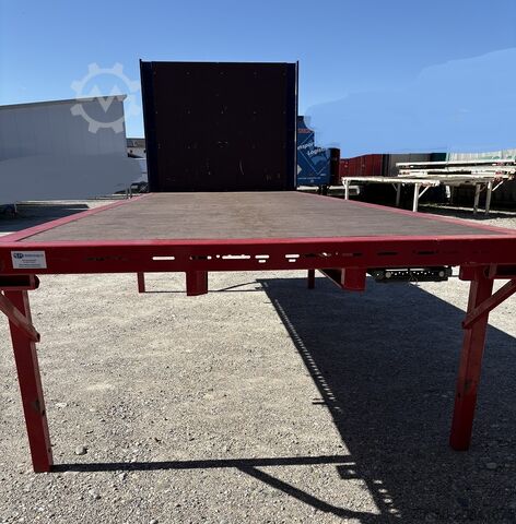 Swap body with flatbed Krone 7,45m BDF Baustoff Multilockrahmen