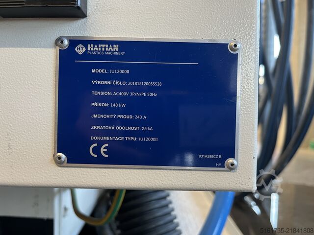 Injection molding machine Haitian JU12000II/8400 PLUS