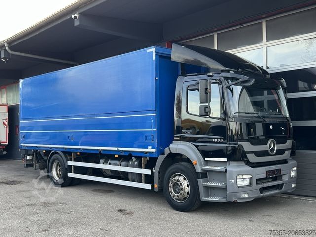 Beverage truck MERCEDES-BENZ Axor 1833 7m Koffer 2x Schwenkwand LBW Or.382'km