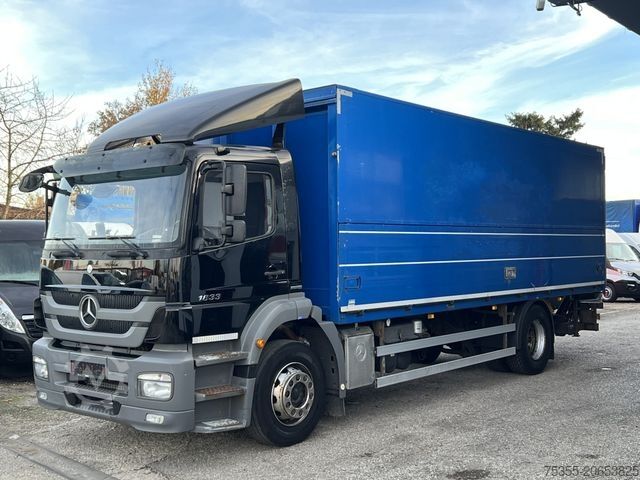Beverage truck MERCEDES-BENZ Axor 1833 7m Koffer 2x Schwenkwand LBW Or.382'km