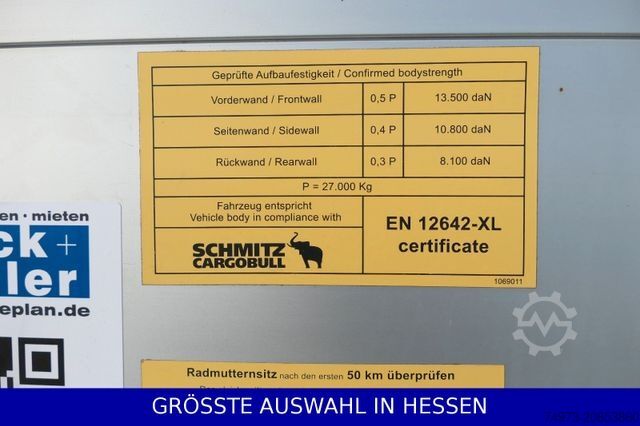 Open semitrailer with tarp SCHMITZ CARGOBULL Mega Varios 3,05m Innen neue Plane ¤395.-mt