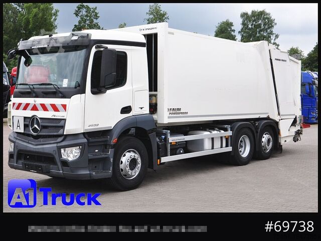 Müllwagen MERCEDES-BENZ Antos 2532 Faun Powerpress II Zöller Detla 2301,