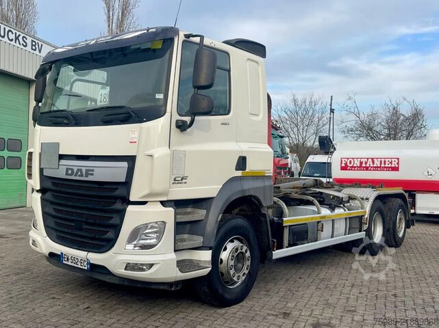 Hook arm system DAF CF 460 6x2, Lift axel, Mooving axel,  NAVI, BAC...