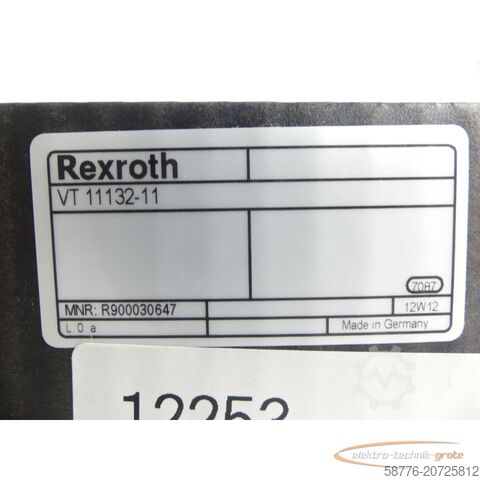 Komponente Rexroth VT 11132-11 MNR: R900030647 Modul SN: 18000102RS (0) - ungebr.! -