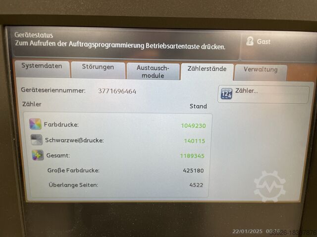 Colour production machine Xerox PrimeLink C9070 incl Fiery,trimmer Vivid Kit + Fluorescent-Kit