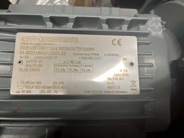 Flachgetriebemotor SEW-EURODRIVE FH57/G DRN71M4/BE05/IS/TF/AK8W
