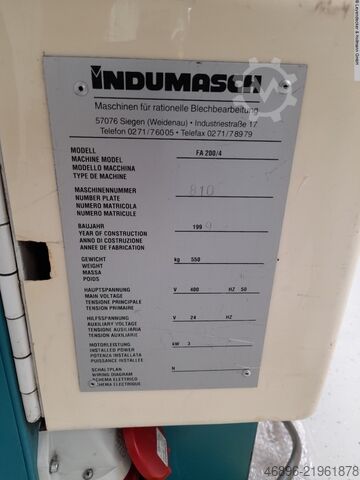Notching Machine INDUMASCH FA 200/4