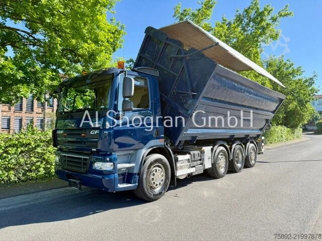 Tipper with crane DAF CF 85.410 Kipper + Kran Epsilon Q150/Eu5EEV