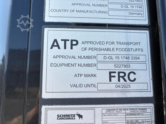 Refrigerated/freezer transport Schmitz Cargobull N/A + SCHMITZ COOLER + ATP + 3x saf + 7279 hour...