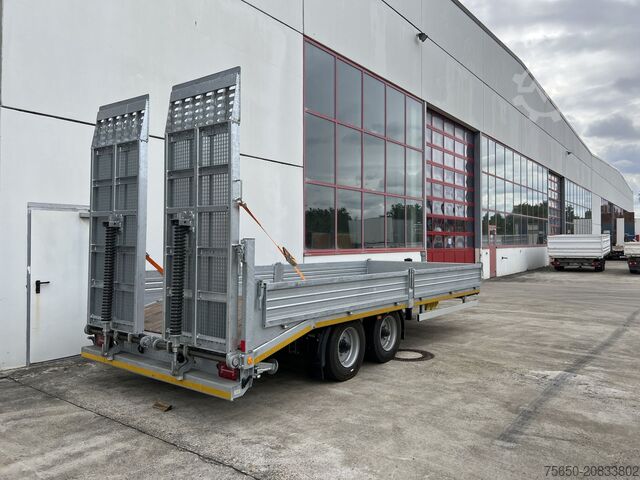 Tieflader Anhänger Möslein TT11 BR Neuer Tandemtieflader, breit Rampen