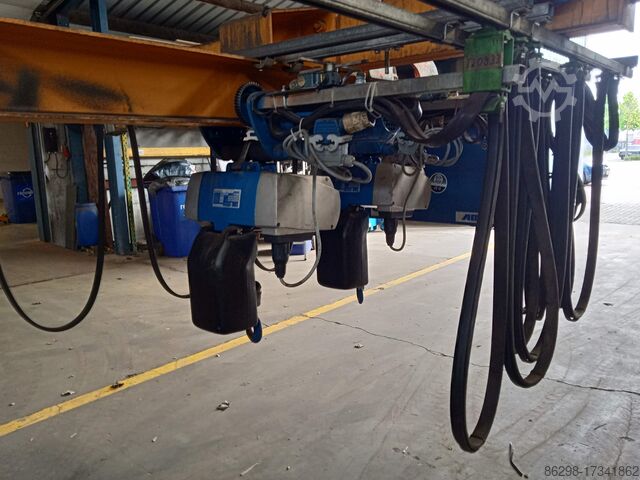 Einschienen-Hängekran 5.000 mm × 2×500 kg Abus enkelligger hangkraan