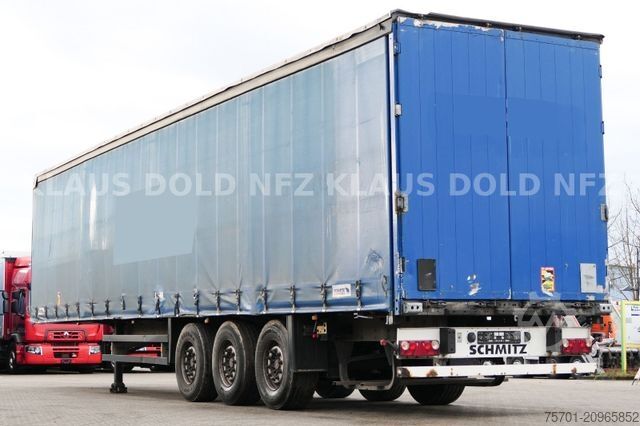Open semitrailer with tarp SCHMITZ CARGOBULL S01 Pritsche Plane SAF-Achsen