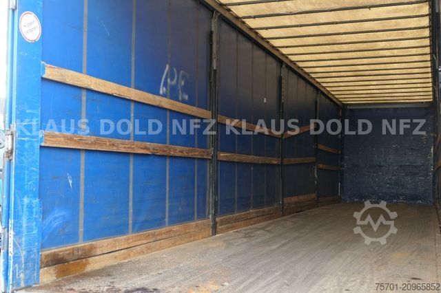 Open semitrailer with tarp SCHMITZ CARGOBULL S01 Pritsche Plane SAF-Achsen