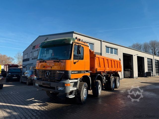 Three-sided tipper truck MERCEDES-BENZ 4143 Actros MP1 3-Seiten-Kipper Bordmatic 8x6
