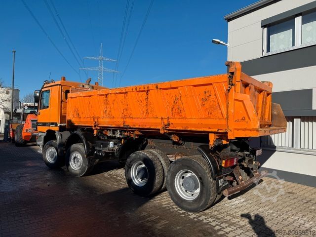 Three-sided tipper truck MERCEDES-BENZ 4143 Actros MP1 3-Seiten-Kipper Bordmatic 8x6