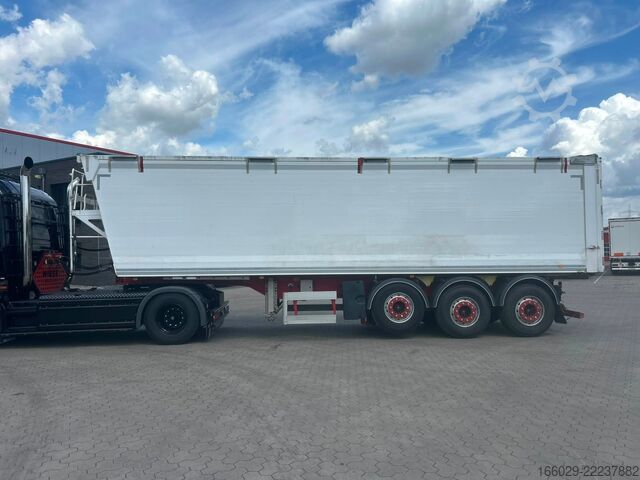 Tipper semitrailer BENALU Bulkliner S95 Alu Kipper 51m³ Elektr. Verdeck