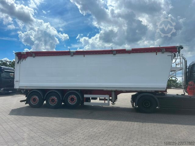 Tipper semitrailer BENALU Bulkliner S95 Alu Kipper 51m³ Elektr. Verdeck