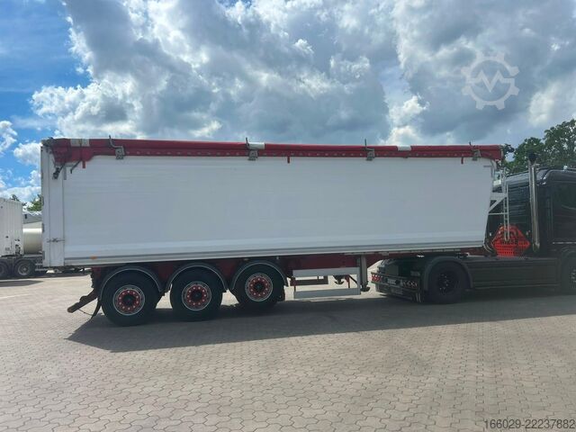 Tipper semitrailer BENALU Bulkliner S95 Alu Kipper 51m³ Elektr. Verdeck